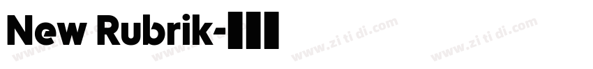 New Rubrik字体转换
